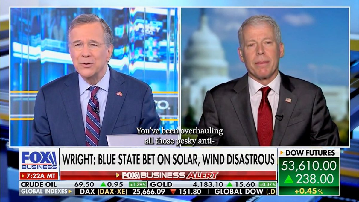 .Secretary Chris Wright on ending Green New Scam appliance mandates: “It’s another one of these crazy battles against democrat policies. They want to pass laws that make your appliances more expensive and less effective…We're going to let Americans choose what they want to buy."