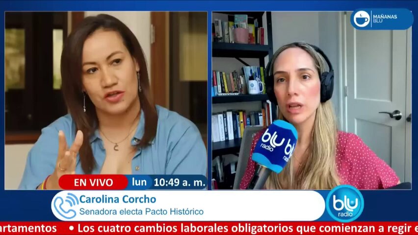 “El Pacto Histórico ya reconoció el triunfo de Abelardo De La Espriella” Carolina Corcho en #MañanasBlu10am 👇🏼