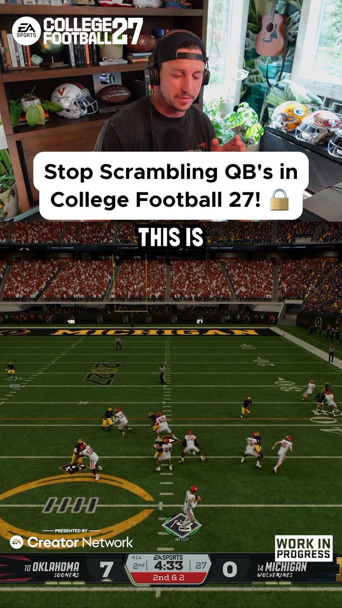 Tired of getting burnt by scrambling QBs? Here's how to fix it in CFB 27 🫡
