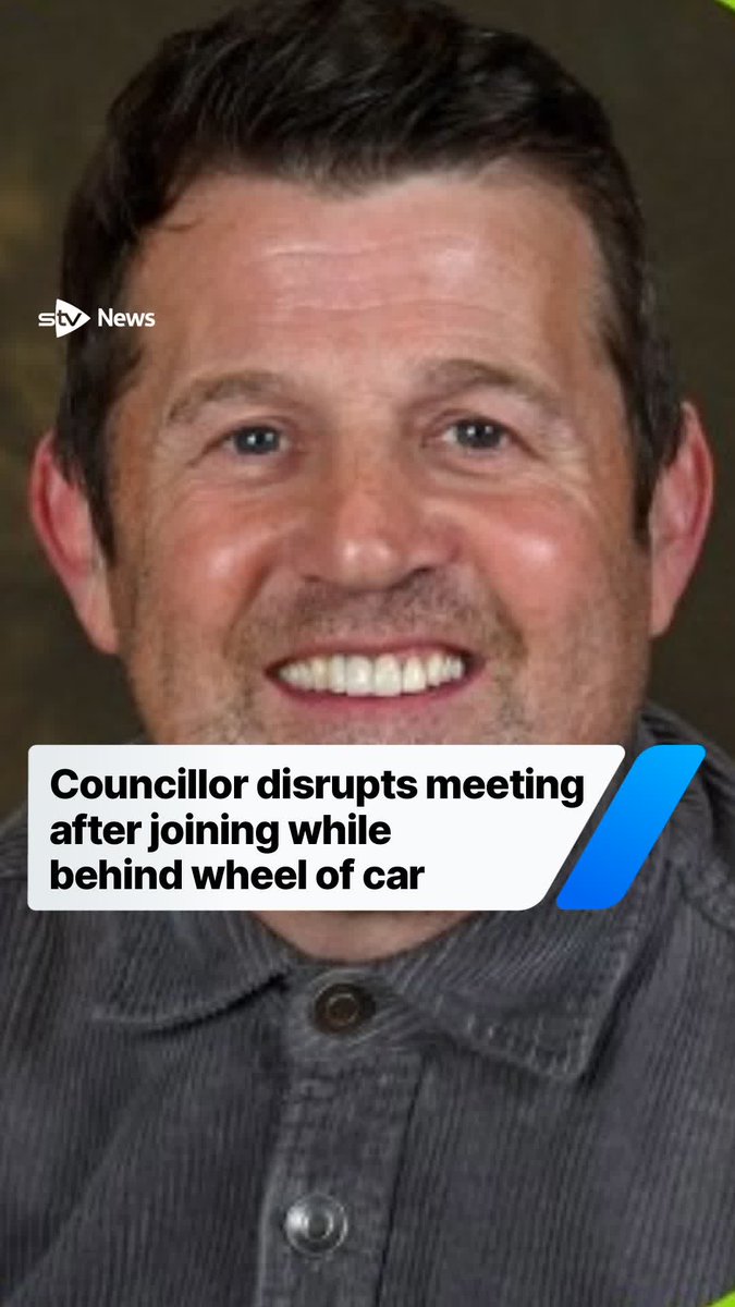 A North Ayrshire Council meeting was delayed after a member joined remotely while behind the wheel of his car.