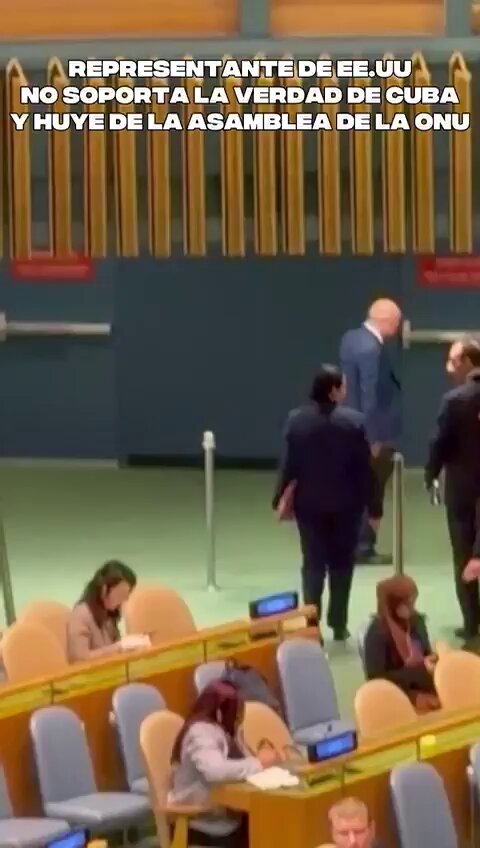 El régimen de Estados Unidos, vil e inhumano, demuestra su cobardía al huir de la sesión de la ONU cuando se le confronta con la verdad: