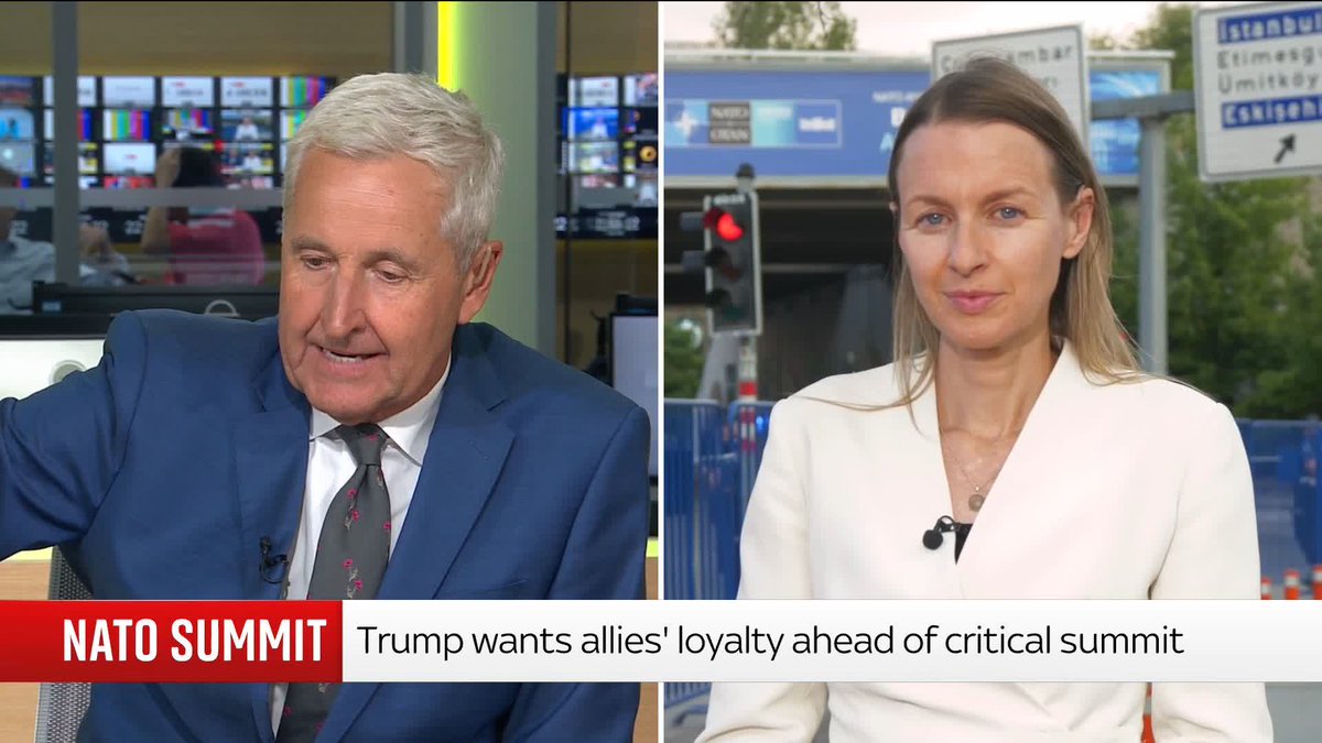 "No one can escape the fact that one player has a red card, and that clearly is Donald Trump." Sky's Deborah Haynes analyses the U.S. President's remarks on Greenland and threats to withdraw troops from Europe at the NATO summit in Ankara. 📺 Sky News