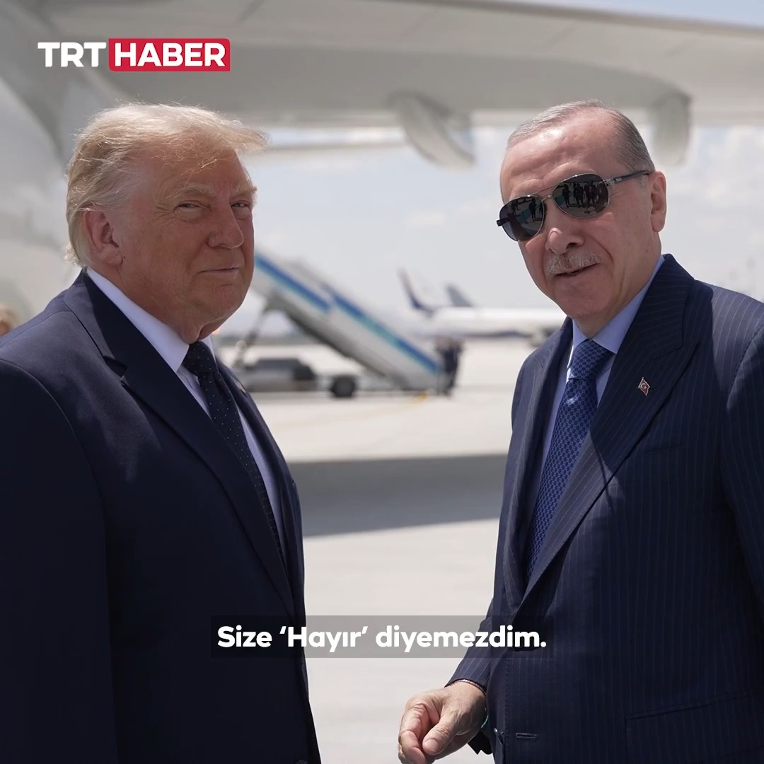 ABD Başkanı Trump'tan Ankara Havalimanı'nda kendisini karşılayan Cumhurbaşkanı Erdoğan'a: 📌"Siz olmasaydınız buraya gelmezdim. Size 'Hayır' diyemezdim." #NATOsummit