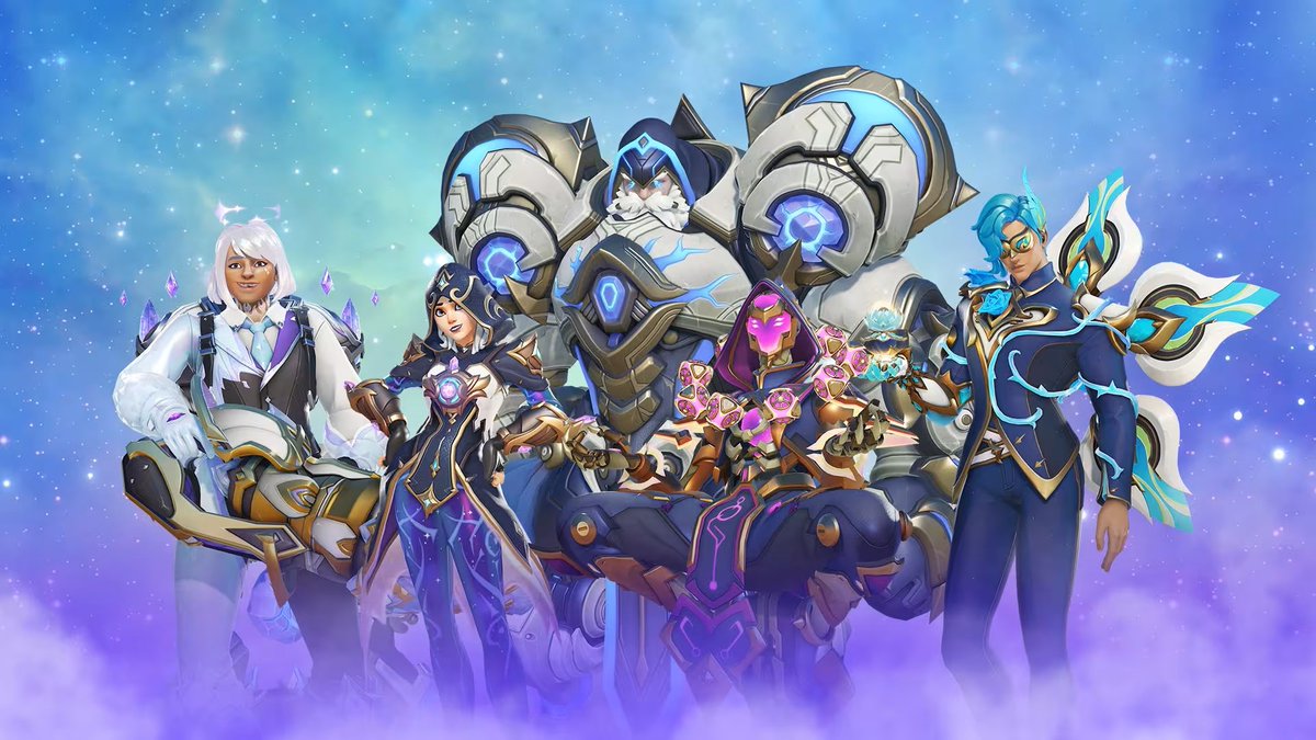 New #Overwatch Spellcaster Skins In-game Trailer 💎 New Spellcaster Venture, Tracer, Lifeweaver, Zenyatta, and Reinhardt skins are coming soon 🔮🪄