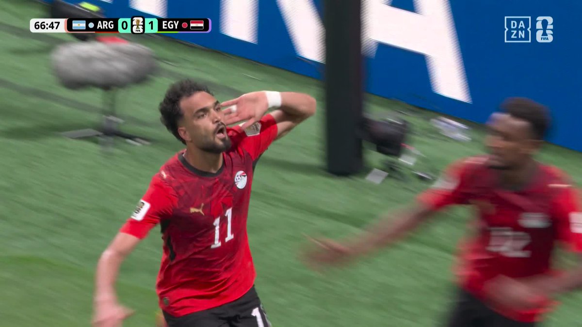 今度は文句なし！！ エジプト🇪🇬がカウンターからモスタファ・ジーコが決め2点差に🔥🔥 🏆️#FIFAワールドカップ ラウンド16 🆚アルゼンチン×エジプト 📱#DAZN ライブ配信中 #本気で楽しむならDAZN コカ･コーラ