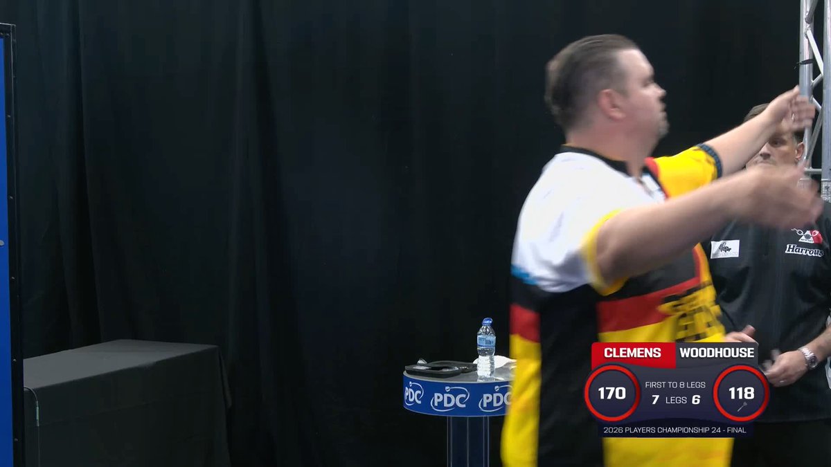 CLEMENS WINS PC24 WITH A 170 🤩 What an incredible way to win your first Players Championship title 🔥 Gabriel Clemens takes out the Big Fish to beat Luke Woodhouse 8-6 and win his first PDC ranking title 👑
