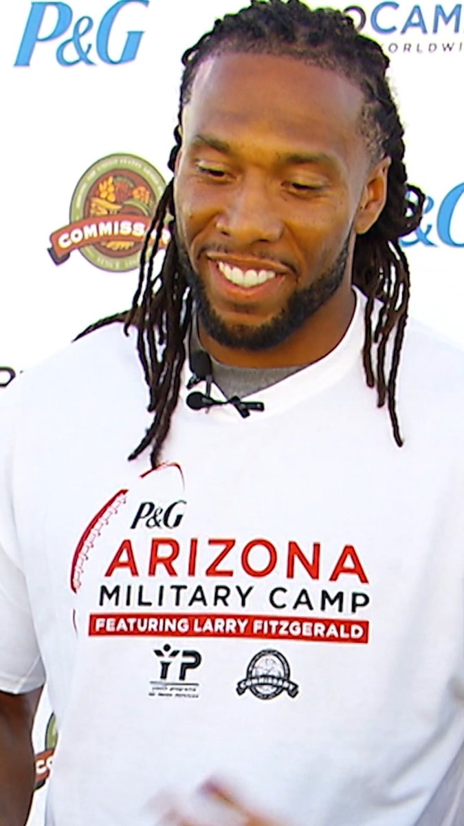 "You're not going to be a fan of mine when I get finished with you" 🤪 Always showing up for the next generation, now it's time we show up for Larry Fitzgerald in Canton