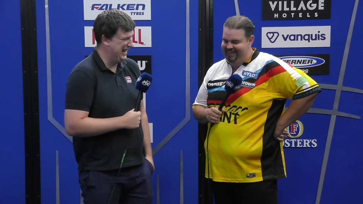 🗣️ "I'm very happy… I have no words!" An elated Gabriel Clemens reflects on winning his first PDC ranking titles at #PC24 after eight years on the circuit 🇩🇪