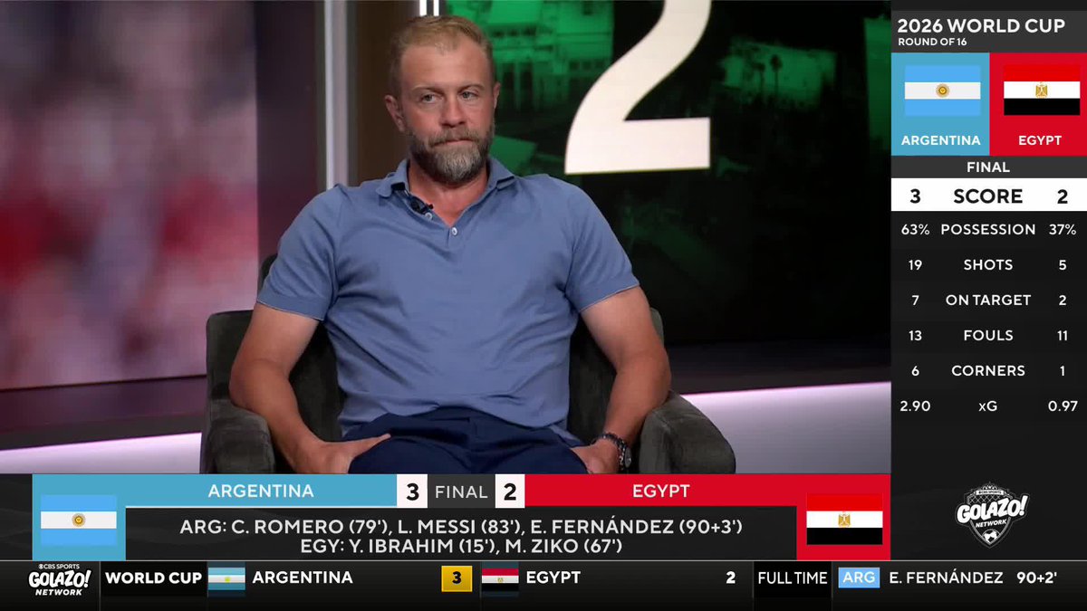 "You can smell it, you can FEEL it." Mike Grella predicted Argentina's comeback victory over Egypt 🇦🇷🇪🇬