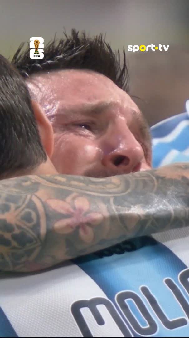 A emoção de Messi 🩵