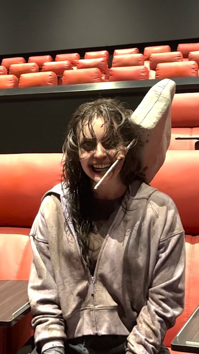 At least she isn't on her phone. #EvilDeadBurn is showing at Regal Friday. Get tickets: