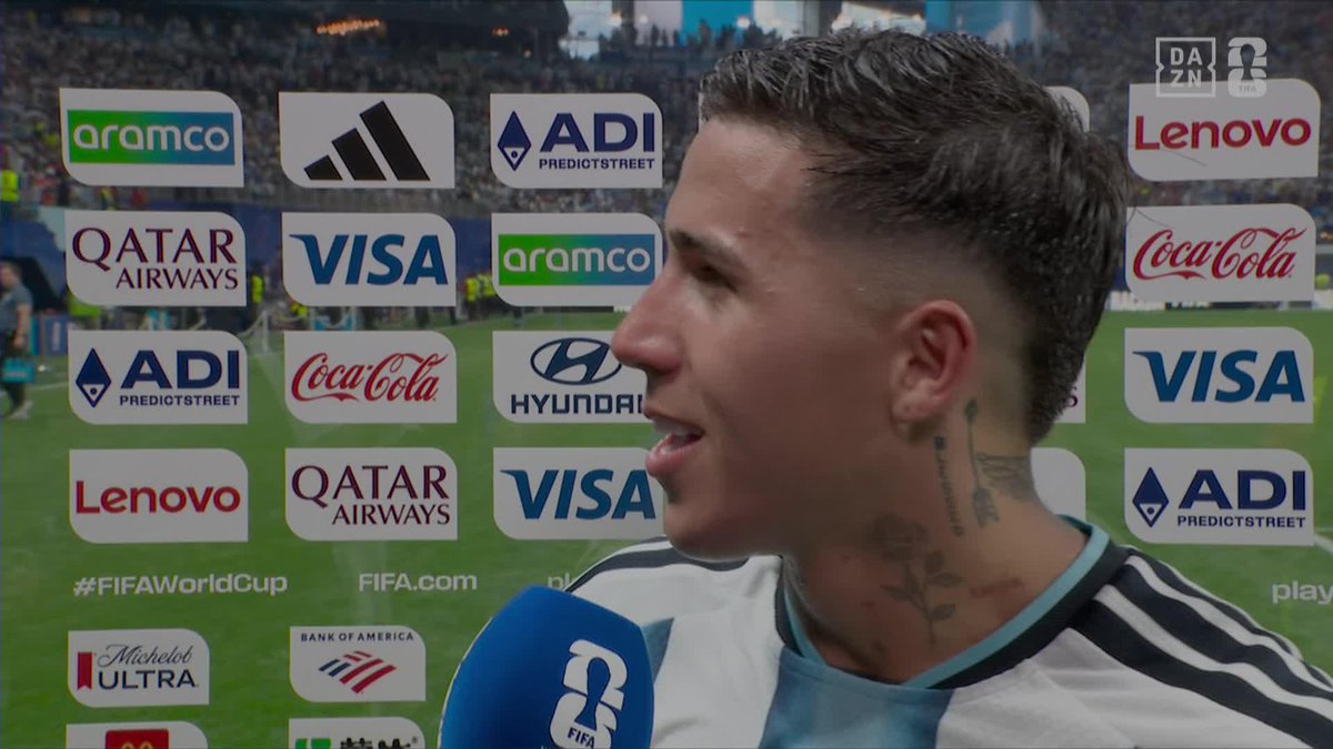 Cuando va más allá de lo futbolístico. Hay que escuchar a Enzo Fernández para entender lo que es esta Argentina ✨ #DAZNMundial #FIFAWorldCup