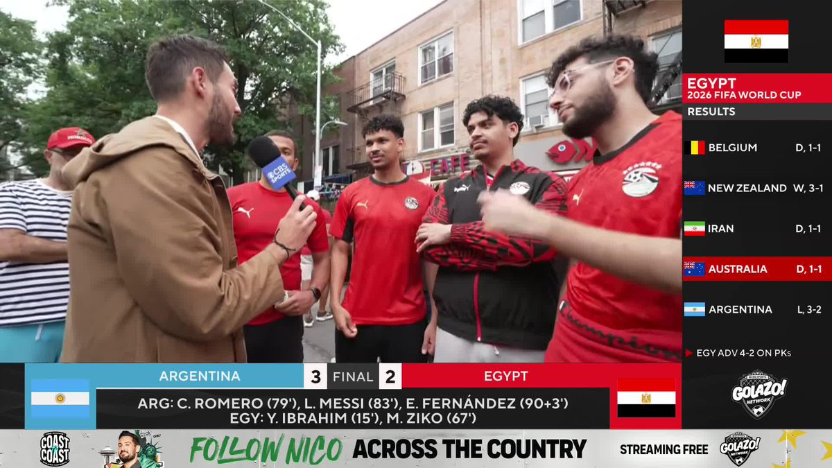 "We're waiting for you to beat France!" Nico Cantor catches up with Egyptian fans who are throwing their support behind Morocco 🇪🇬🇲🇦