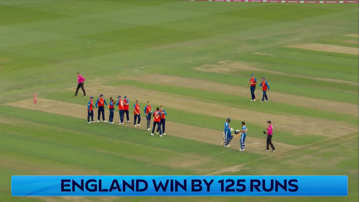 England win by 125 runs! 🤩