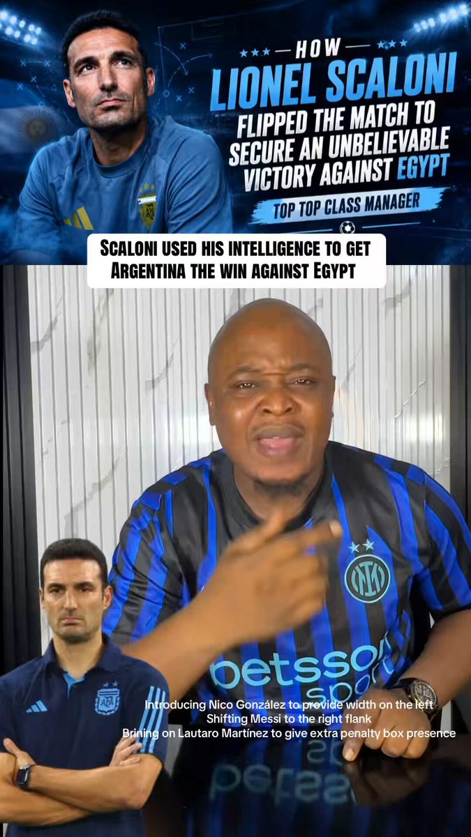 Scaloni completely changed the game by introducing Nico González to provide width on the left, shifting Messi to the right flank, and bringing on Lautaro Martínez to give Julián Álvarez an extra penalty-box presence. Top class in game management #fyp #argentina #scaloni #messi #lionelscaloni