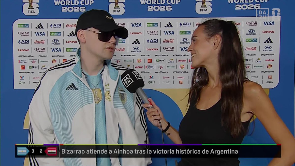 "SIGUE SIENDO EL MEJOR. El que no admita que es el mejor de la historia... está complicado de sabiduría de fútbol" 🐐✨ BIZARRAP SOLTANDO FACTOS 😳🇦🇷 #DAZNMundial #FIFAWorldCup