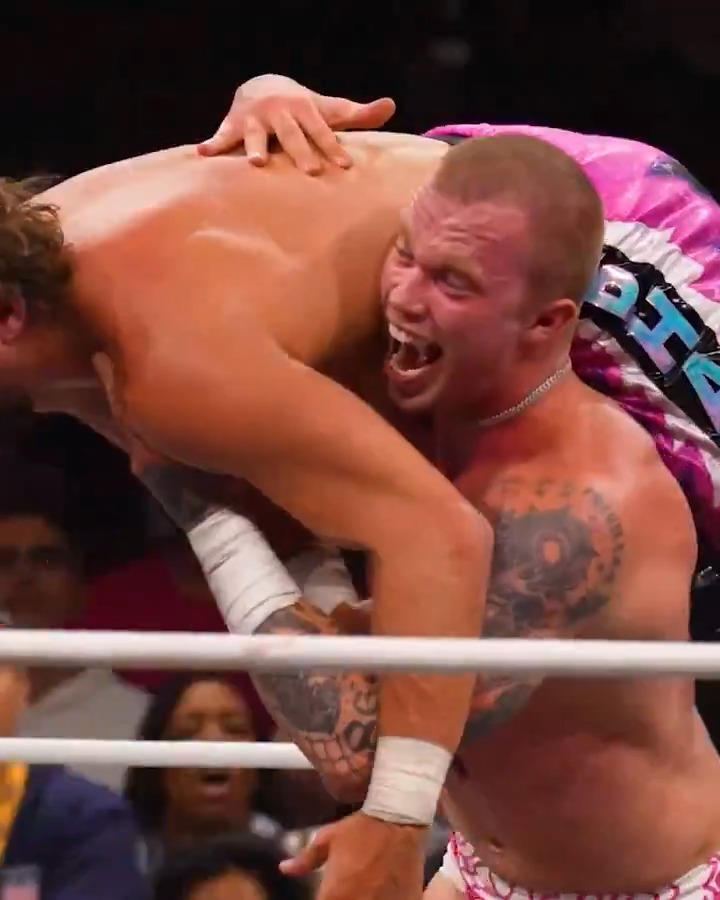 The intensity that @KyleFletcherPro showed vs @ELPWrestling on #AEWCollision was a direct message to his former friend Konosuke Takeshita before they battle for the AEW International Championship at #AEWDynamite Beach Break, TOMORROW NIGHT!