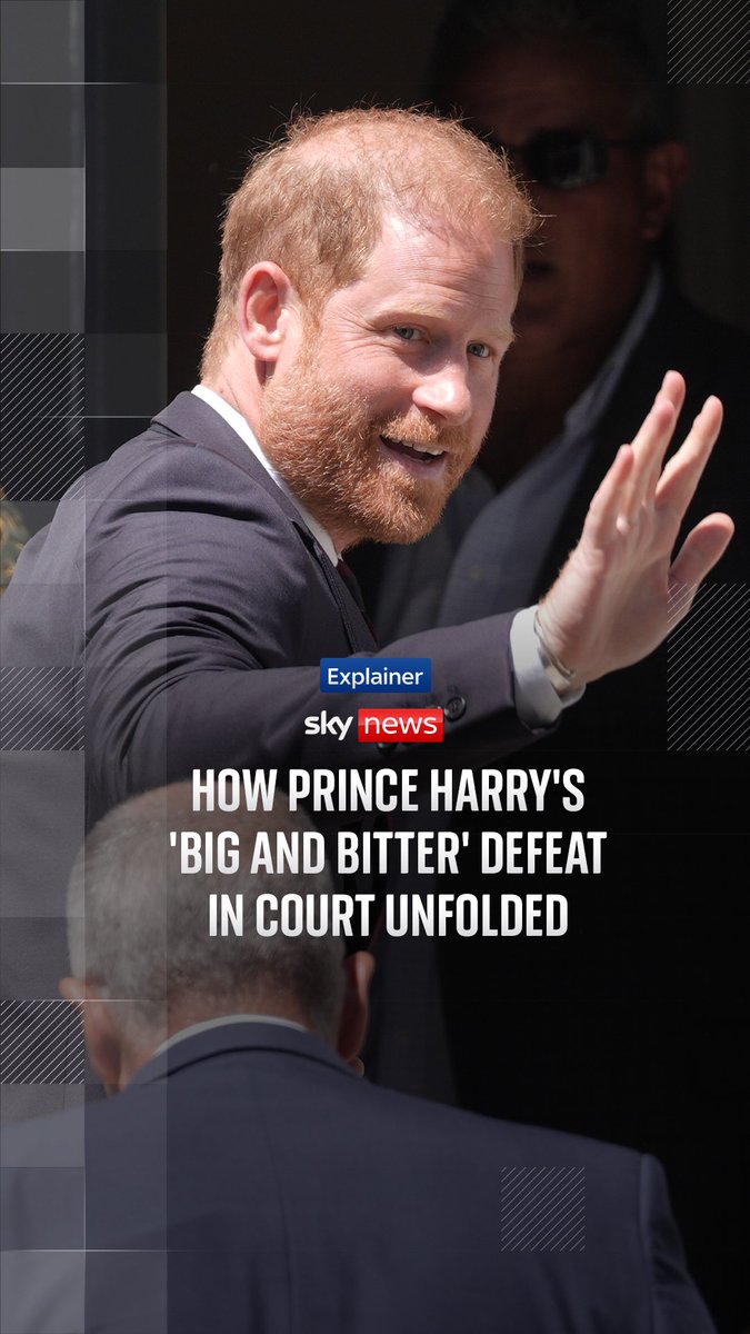 How Prince Harry's 'big and bitter' defeat in court unfolded. The Duke of Sussex and his fellow co-claimants have lost their privacy case against the publisher of the Daily Mail. @LauraBundock reports from the High Court