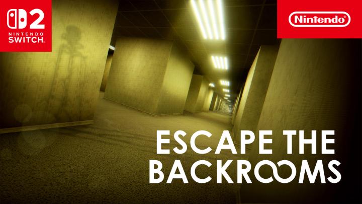 Did you hear that? Something just no-clipped onto Nintendo Switch 2... Team up with friends and try not to get lost in Escape the Backrooms, available now: