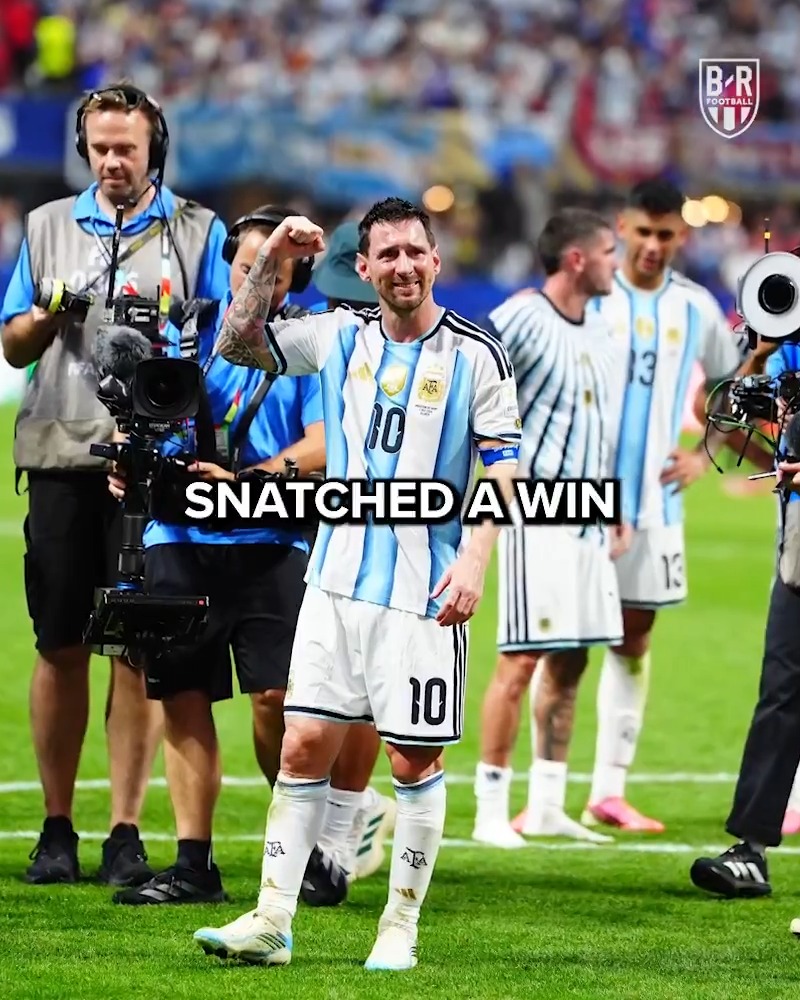Leo Messi came up big for Argentina once again 💪🇦🇷 (w/ @rabona_TV)