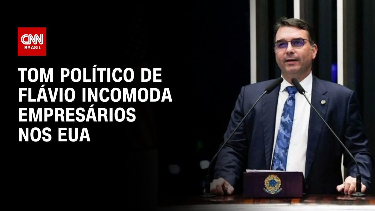 Tom político de Flávio Bolsonaro incomoda empresários nos EUA; assista #HoraH