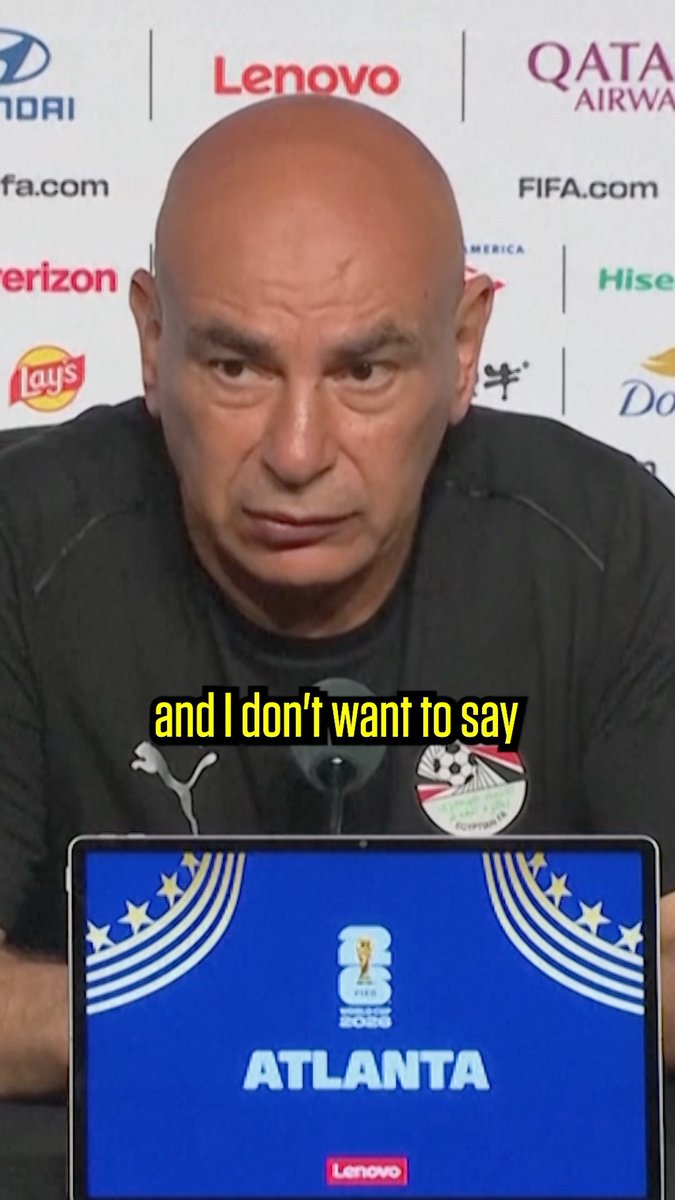 Egypt manager Hossam Hassan says Argentina's win was "entirely undeserved" 😳