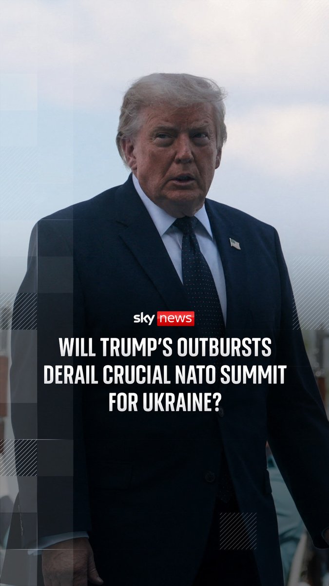 U.S. President Donald Trump has renewed his Greenland claim and has threatened to pull troops out of Europe at the NATO summit in Turkey, as the Ukrainian president renews his pitch to join the alliance. Sky's Deborah Haynes reports on the latest from Ankara. 🔗