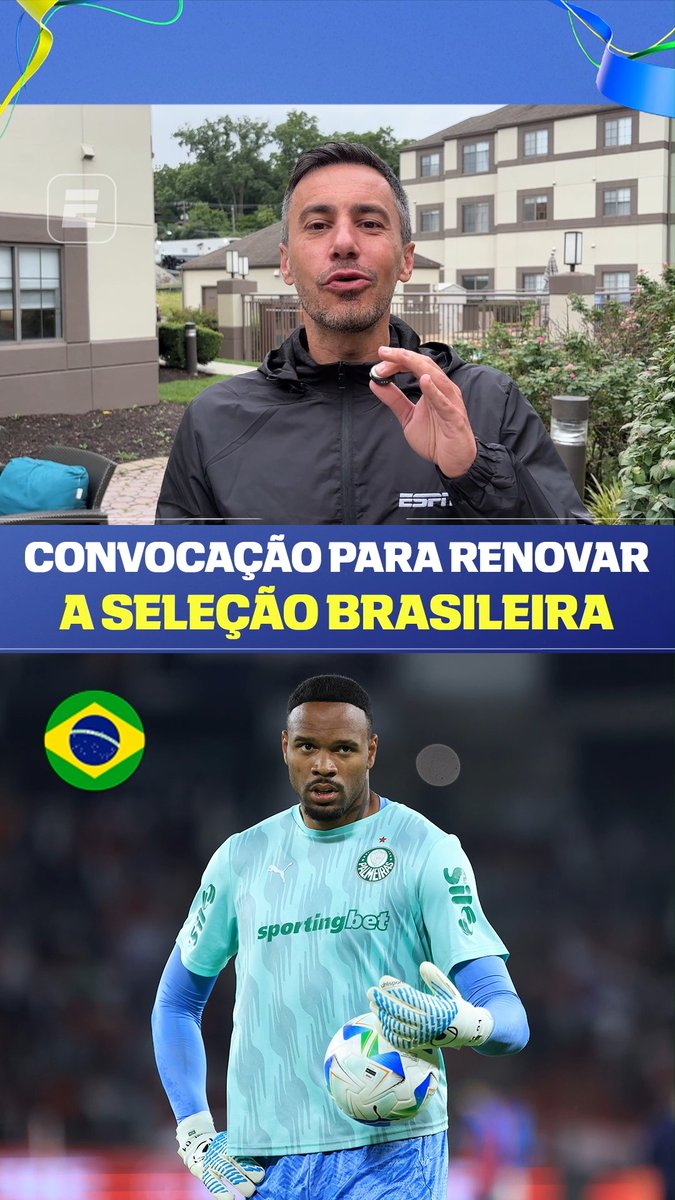UM NOVO BRASIL! 🇧🇷 Bruno Vicari "convocou" seus 25 ideais para uma renovação na Seleção Brasileira! Concorda com ele, fã de esportes? 👉 Assista à Copa do Mundo FIFA pela CazéTV, no #DisneyPlus, sem custo adicional. #ESPN2026 #FIFAWorldCup
