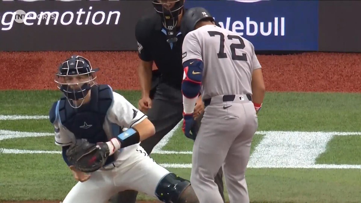 Did Jose Caballero just give up mid at-bat? 😭