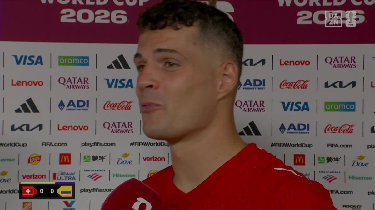 GRANIT XHAKA ES COMO EL BUENO VINO 🍷 Mejor con los años 😆 #DAZNMundial #FIFAWorldCup
