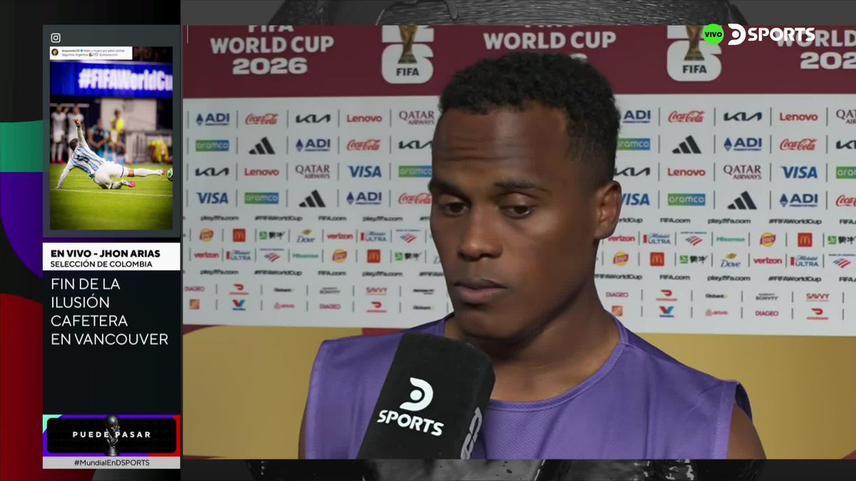 "YA ES TIEMPO DE UN CAMBIO, PARA QUE NO NOS VUELVA A PASAR ESTO" Jhon Arias. Carlos Enrique Villamil Sánchez #MundialEnDSPORTS #FIFAWorldCup