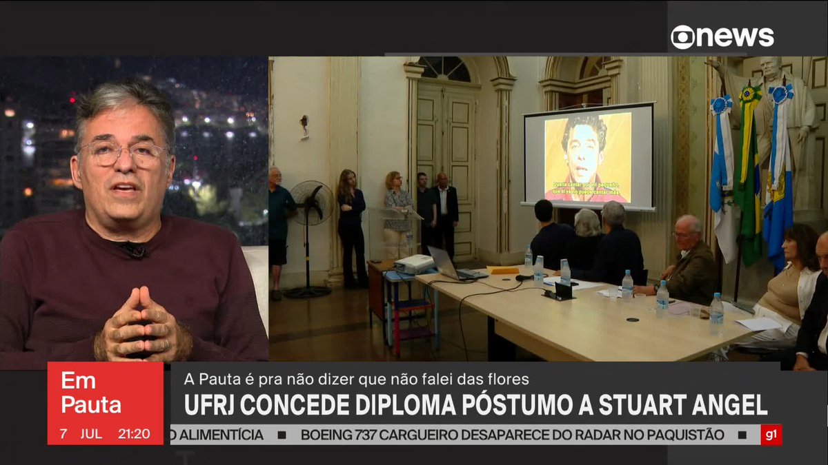Stuart Angel, estudante morto na ditadura militar, é diplomado postumamente pela UFRJ. Marcelo Lins comenta. ➡ Assista à #GloboNews ao vivo: #EmPauta