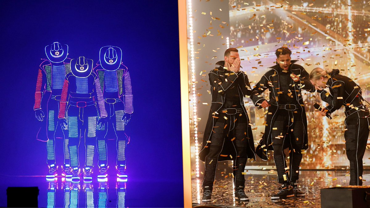 Did you see me SPRINT to that Golden Buzzer?? ๐คฃ Congratulations, Royal Lasers, you earned it!! #AGT