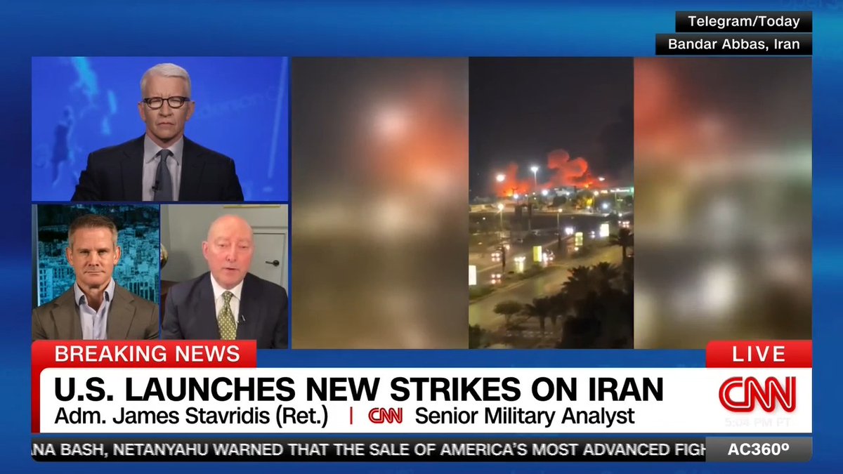 Retired Admiral James Stavridis says the US-Iran ceasefire is "on life support at best" after the US launched new strikes on the country.