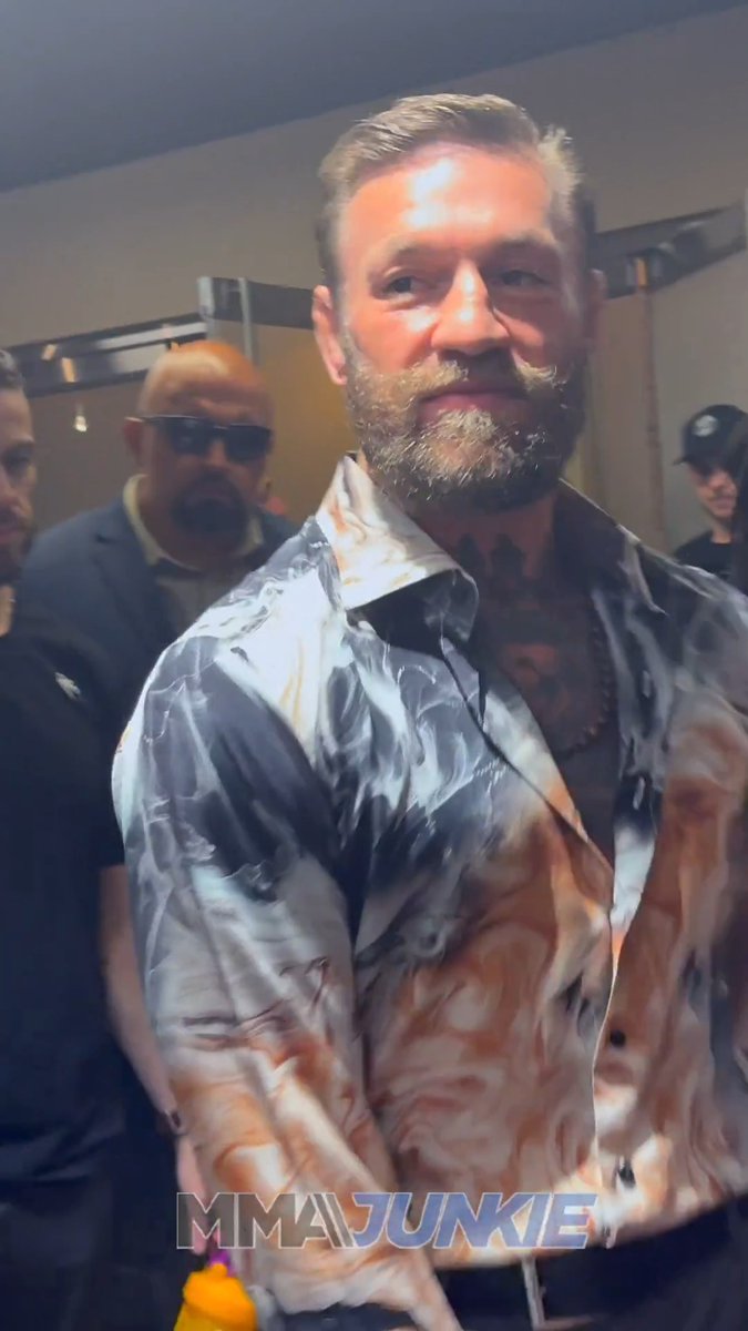 Conor McGregor, in the flesh, has checked in for #UFC329 fight week. (via Mike Bohn)