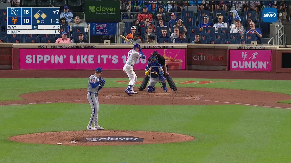 Brett Baty with a sacrifice fly and it's 16-11 Royals
