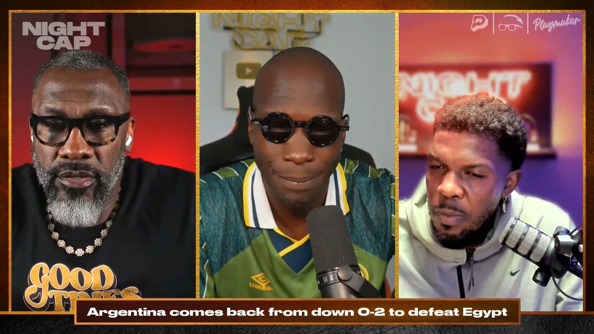 Messi and Argentina make the impossible comeback to advance, but not without controversy as Egypt's Coach Hossam Hassan feels like they were robbed 😳 shannon sharpe | Chad Johnson | isojoe | #Nightcap
