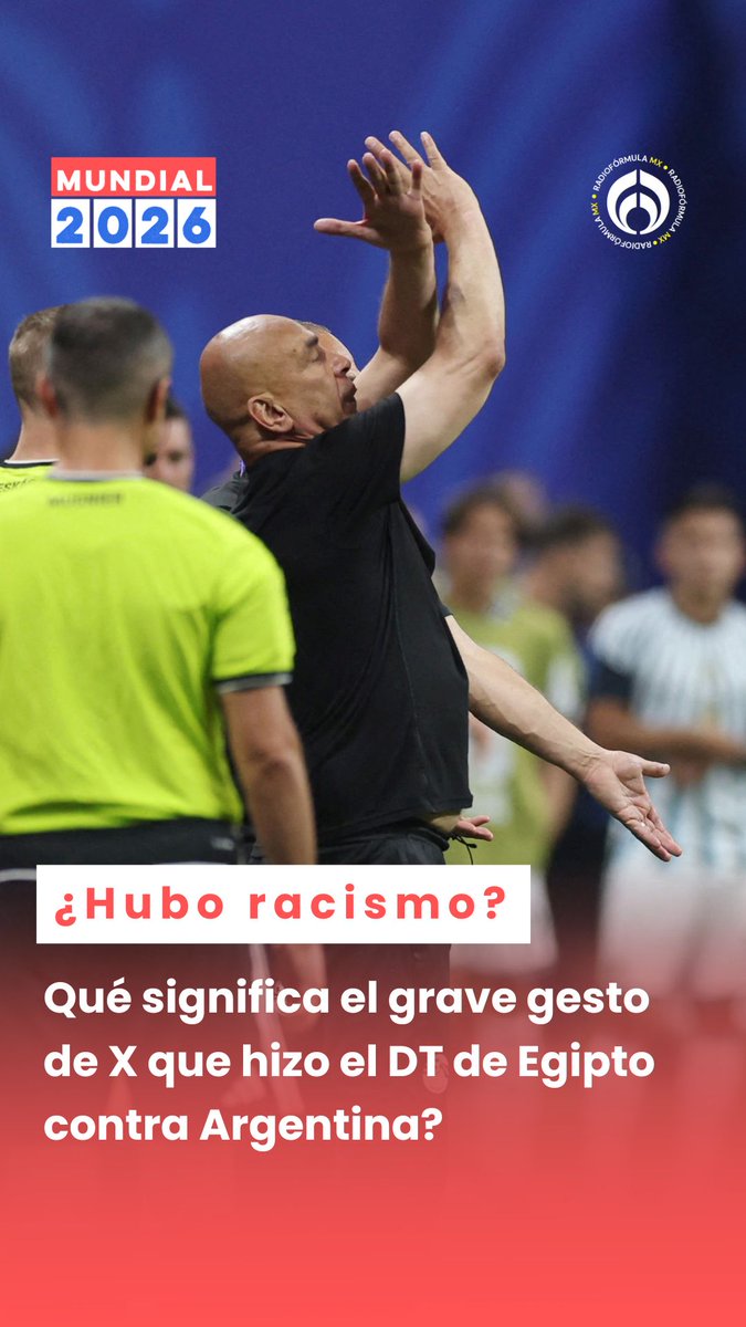 ❌¿Qué significa el grave gesto de X que hizo el DT de Egipto contra Argentina?🇪🇬🇦🇷 #RFmx #LaNota