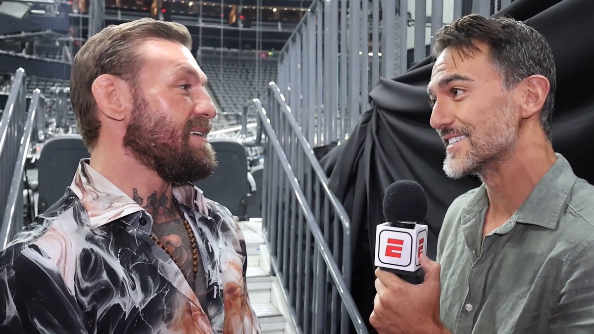 Return of The Mac 👊💥 Conor McGregor tells Brett Okamoto that he’s the greatest featherweight of all-time ahead of his fight with Max Holloway at #UFC329 👀
