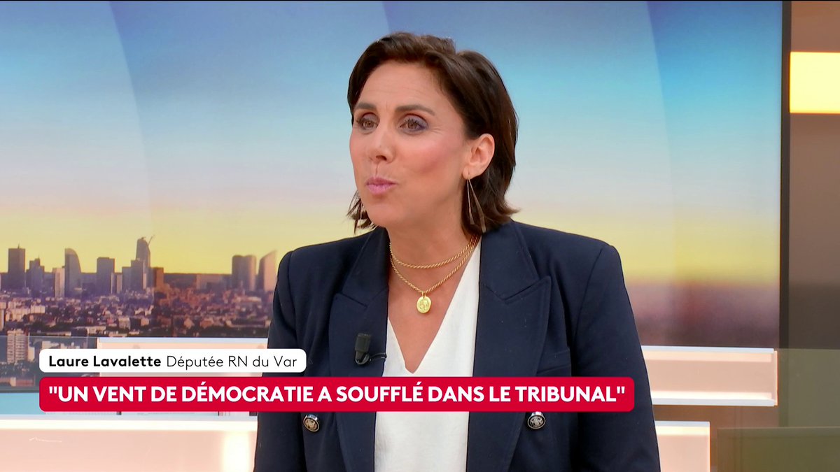 🔴 🗣 "On a la chance d'avoir un duo très solide", affirme Laure Lavalette, députée RN, qui ne doute pas que Jordan Bardella va jouer le jeu durant la campagne et rester numéro 2, derrière Marine Le Pen. "Il sait ce qu'il lui doit", précise-t-elle. #canal16