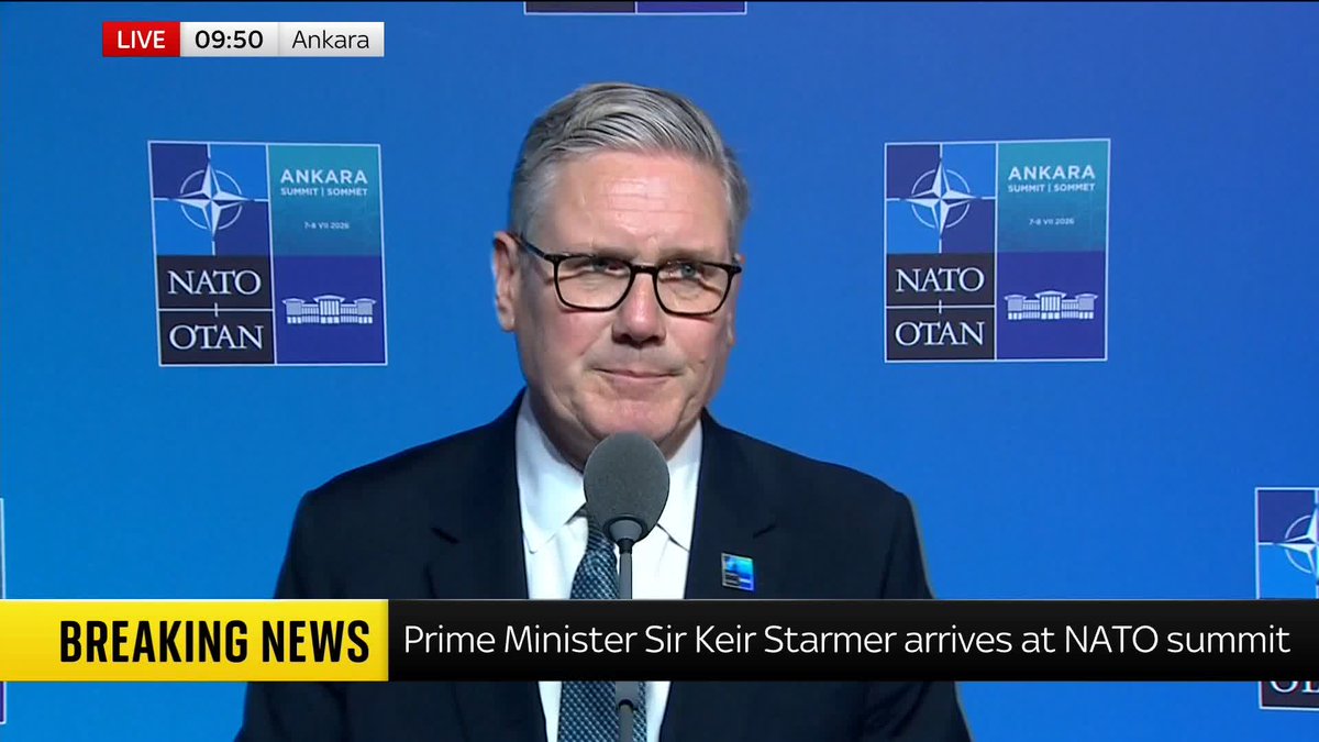 Prime Minister Sir Keir Starmer has arrived at the NATO summit, which is focusing on defence investment and support for Ukraine. Live blog: