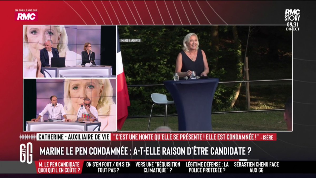 ⚖️ "Je ne comprends pas les gens qui votent pour une personne condamnée." 📞 Catherine, auxiliaire de vie : "Marine Le Pen veut juste défendre sa propre gueule. Depuis hier soir, je n'en peux plus. Moi, j'ai élevé mes fils en leur disant : tu fais une connerie, tu assumes !" #GGRMC
