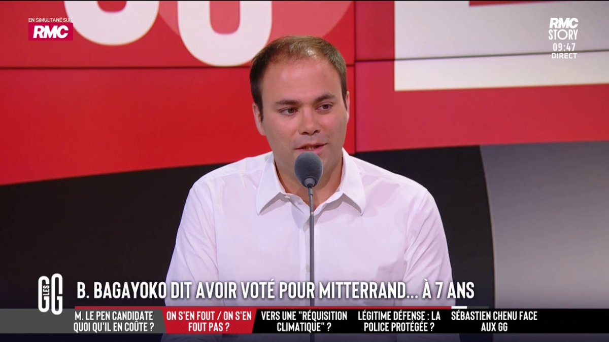 🚨 B.Bagayoko dit avoir voté Mitterrand... à 7 ans. 🗣️ Charles Consigny : "Là, on est dans le domaine de la mythomanie. Il est très spécial, il a un boulard énorme. Il y a un certain nombre de mecs comme ça qui ne passent plus les portes, comme Karim Bouamrane." #GGRMC