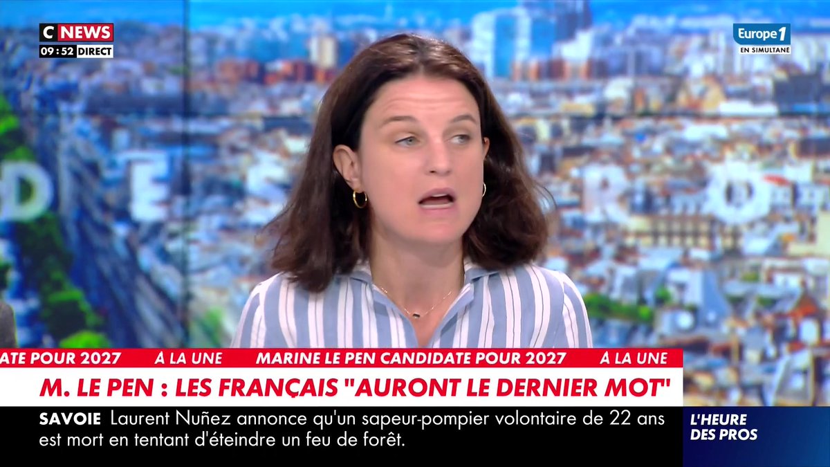 "Je veux sauver mon pays d'une dette catastrophique et d'un modèle social qui n'est plus tenable. Je suis désolée, pour moi il faut au moins que la majorité des français en tout cas partent à la retraite à 67 ans" déclare Eugénie Bastié dans #HDPros Pascal Praud #europe1