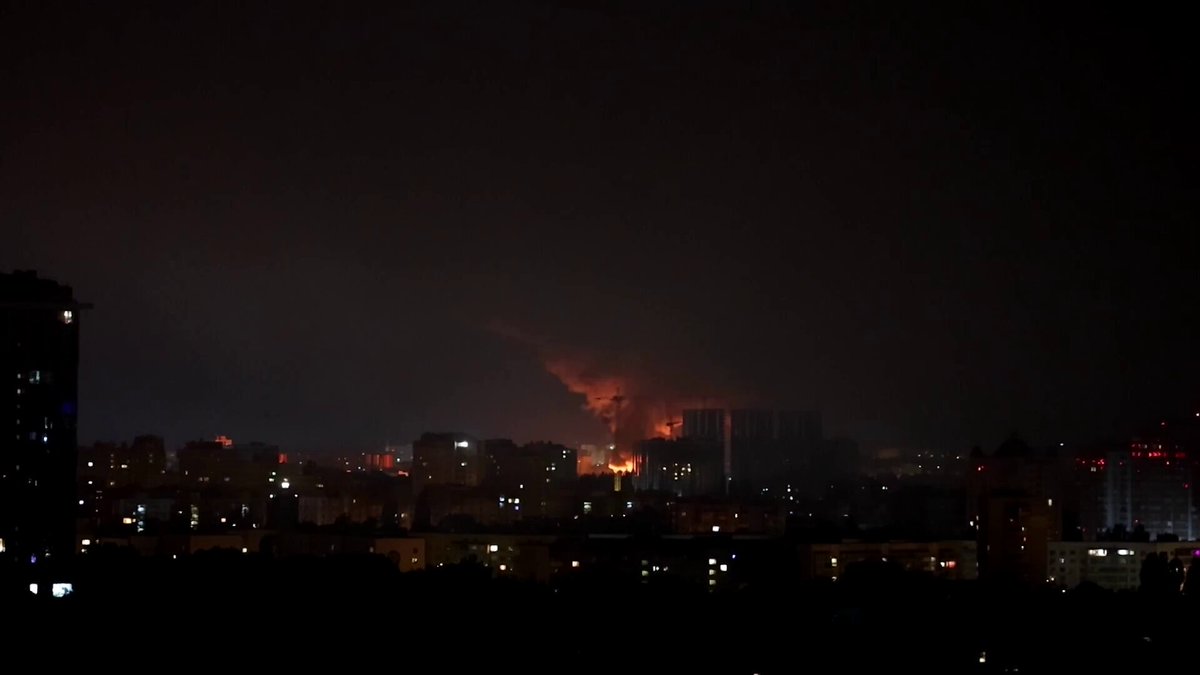 Ukraine's capital Kyiv came under a Russian missile attack early, triggering fires, killing a woman and injuring at least two people, local authorities said