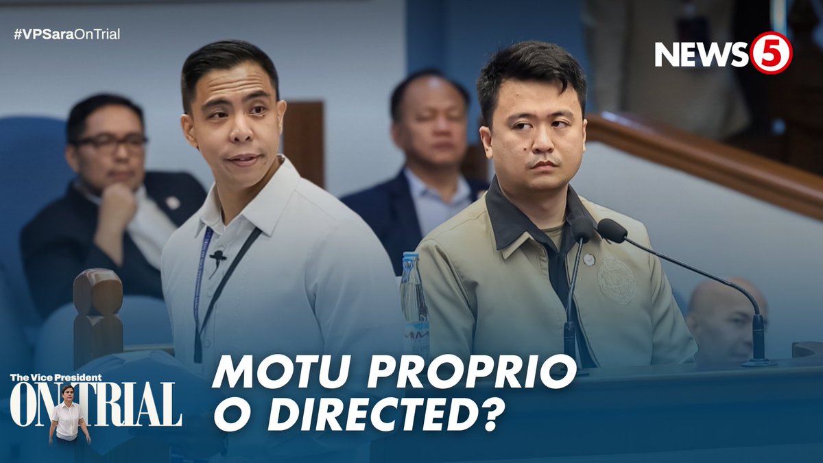 'MOTU PROPRIO' O 'DIRECTED INVESTIGATION?' Naging sentro ng cross-examination ng depensa ang legal na batayan ng imbestigasyon ng National Bureau of Investigation (NBI), kabilang ang kahulugan ng mga terminong "motu proprio" at "directed investigation" na binanggit ng unang testigo ng prosekusyon. Nagkaroon naman ng sunod-sunod na pagtutol ang House prosecution panel sa ilang tanong ni defense counsel Atty. Carlo Narvasa, dahil umano sa pagiging "argumentative" ng mga ito. WATCH: #VPSaraOnTrial