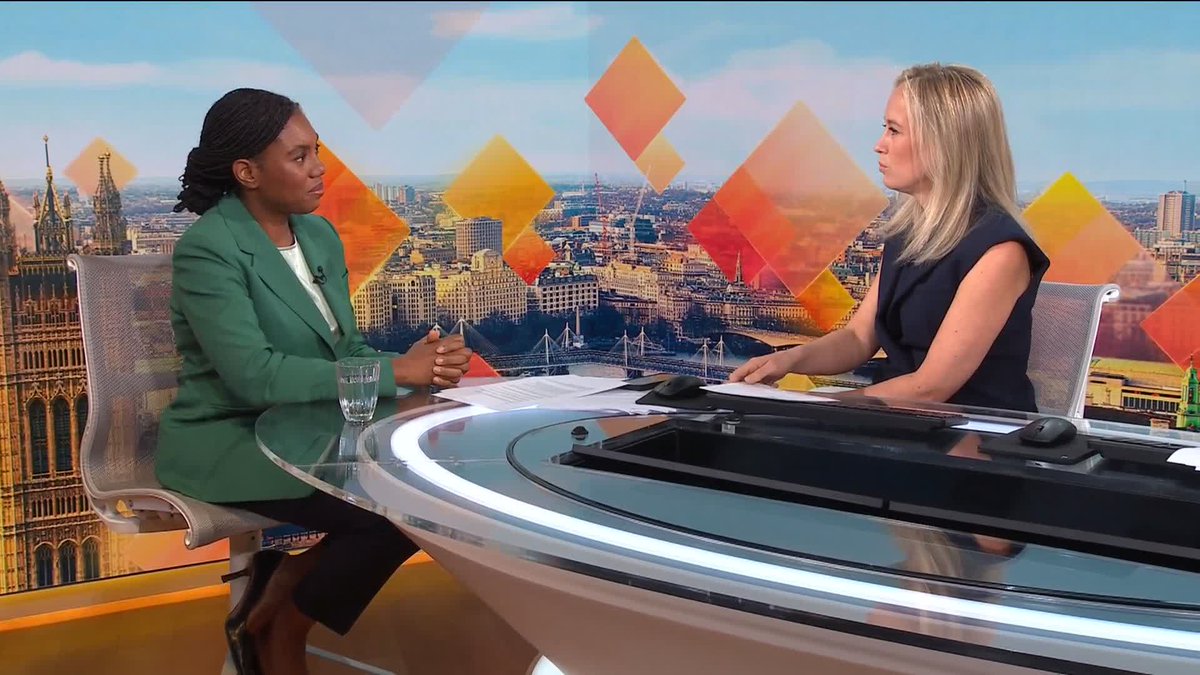 🗣️ 'This is a fake by-election to distract from the investigation into the very fishy £5m Nigel Farage received as a personal gift' Conservative leader Kemi Badenoch explains why she is refusing to stand a candidate in the Clacton by-election ⬇️