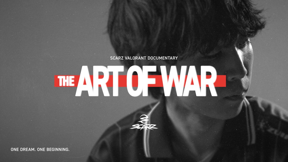『THE ART OF WAR』 Artが手掛ける、SCARZ VALORANT部門再始動の物語。 再び、チームを勝利へ導くために。 ── 第1話｜07.15 18:00