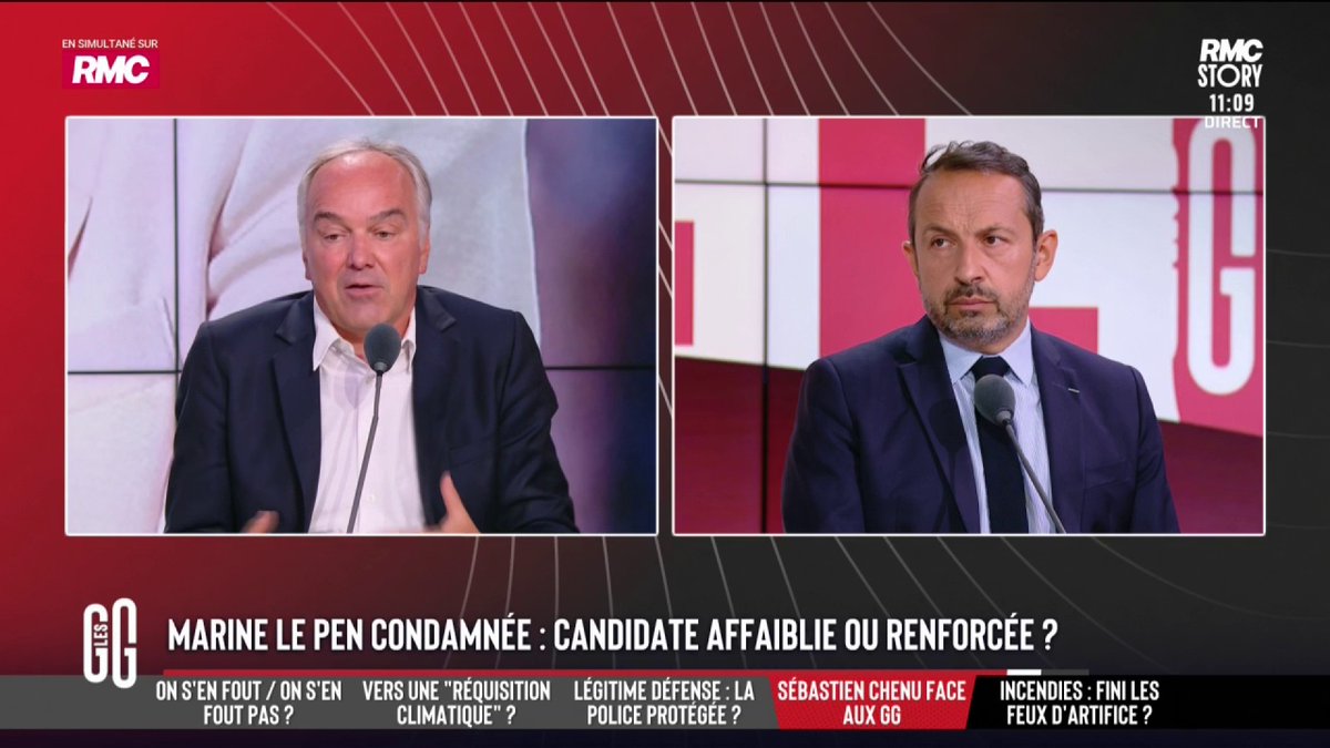 🎙️ Olivier Truchot : "On a l'impression que vous êtes soulagés ? Bardella, ce n'était pas une si bonne idée ?" 🎙️ Sébastien Chenu, vice-président du RN : "C'est notre schéma initial. Maintenant, on doit convaincre que ce duo porte un espoir de redressement du pays." #GGRMC