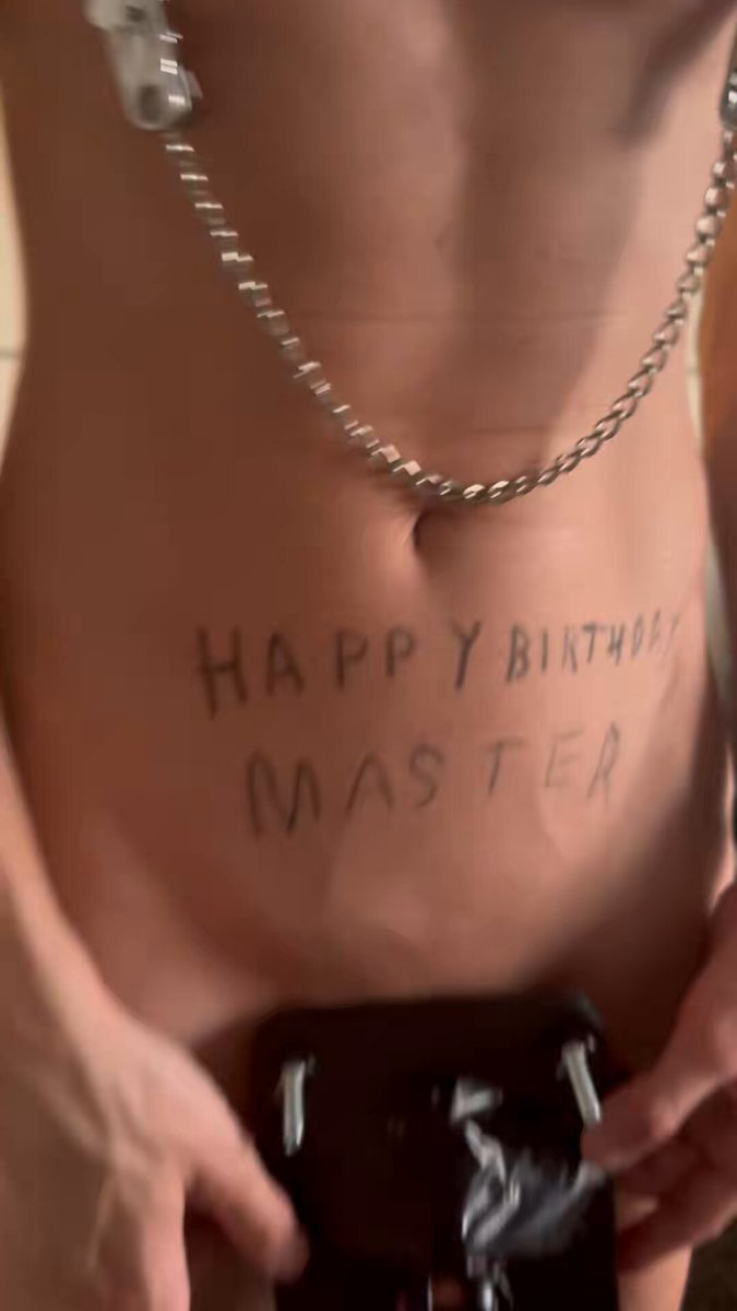 SubDog wishes his Master Master edging_TOP⛓🪢🏏🍆💦 all the best for his birthday! As tribute I endured a little pain for you Sir. I hope you liked it 🙏🏻🙇🏻‍♂️